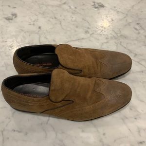 Boss orange men’s size 45 brown suede shoes